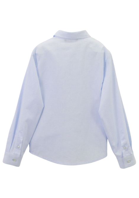 Blue cotton shirt for children EMPORIO ARMANI | EB000071/MAAZZURRO